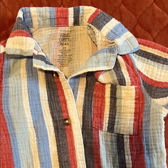 Falls Creek Kids Striped Matching Set - Red, Blue, White - Picture 2 of 2